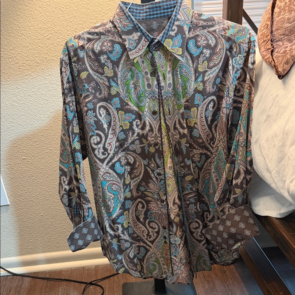 Robert Graham Multicolor Patterned Shirt - image 3